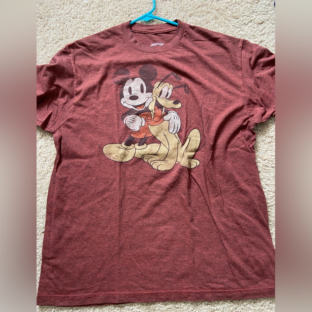 Disney Theme Red Cotton T Shirt